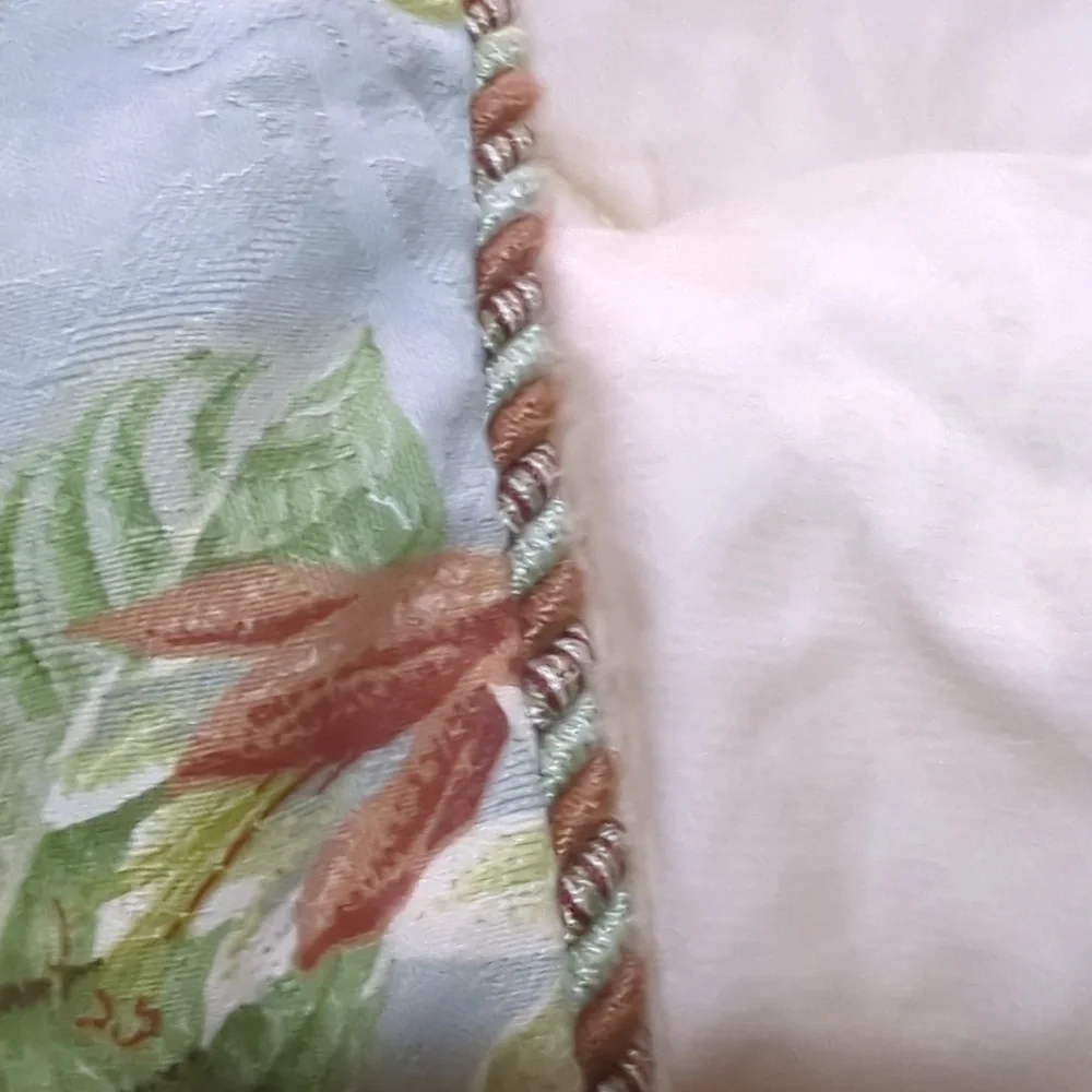 Waverly Opal Spring Queen Heavy 100% Cotton Floral Butterfly Cottage Comforter